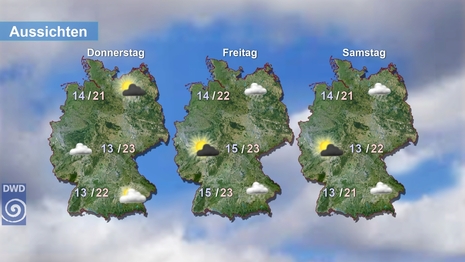 Aussichten (Quelle DWD)