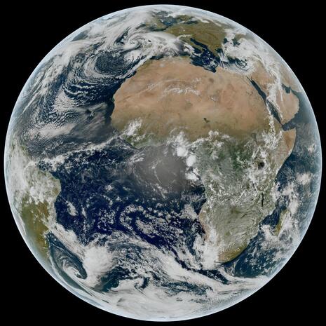 Echtfarbenbild vom 20. März 2025, 12 UTC