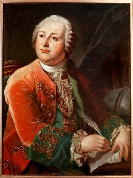 Portrait von Michail Wassiljewitsch Lomonossow, Georg Caspar Prenner (1720-1766), kopiert von Leontiy Miropolskiy (1759-1819), ca. 1787, Quelle: Russische Akademie der Wissenschaften, Moskau, über Wikimedia Commons