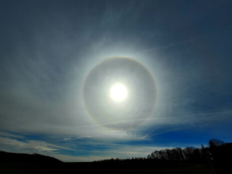Halo bei Maria Bildhausen/Bayern vom 17.03.2023, ca. 13 Uhr