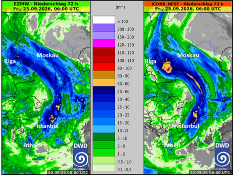 Geopotential und Temperatur in 500 hPa nach ICON für Donnerstag, 24.09.2026, 06 UTC (08 MESZ)