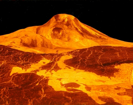 Der Maat Mons ist der höchste Vulkan der Venus