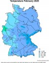Temperatur Februar 2025