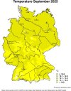 Temperatur September 2025