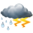 Regen und Gewitter