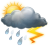 leichtes Gewitter