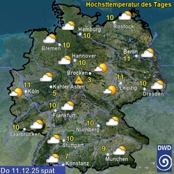 Wettervorhersage Deutschland - Wetterdienst.de