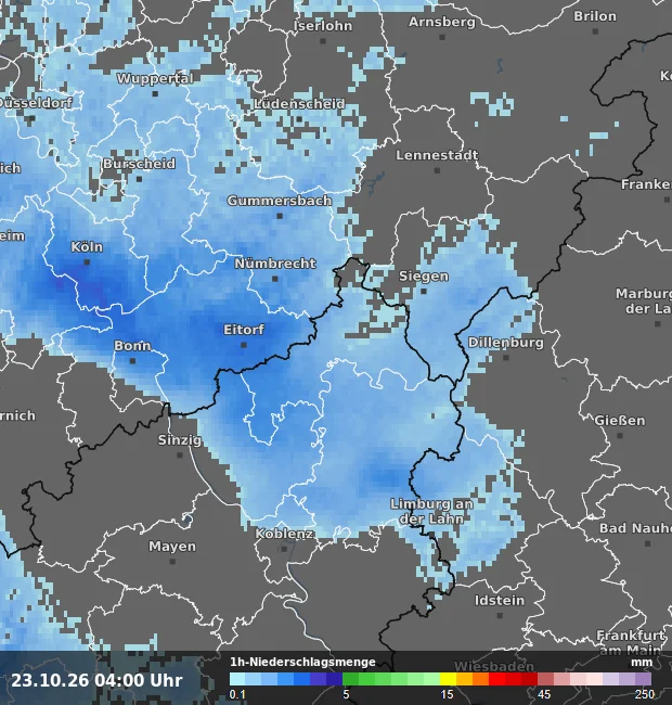 1h-Niederschlagsmenge Altenkirchen (Westerwald)