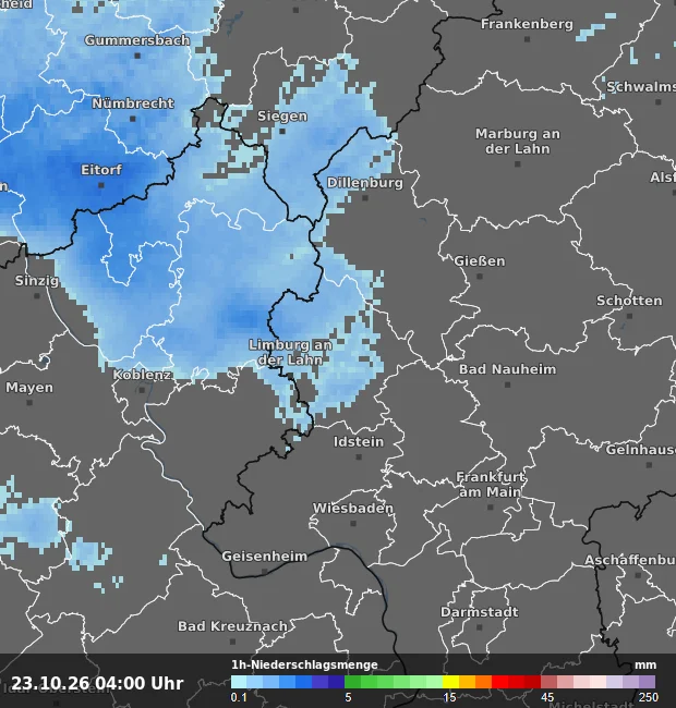 1h-Niederschlagsmenge Limburg-Weilburg
