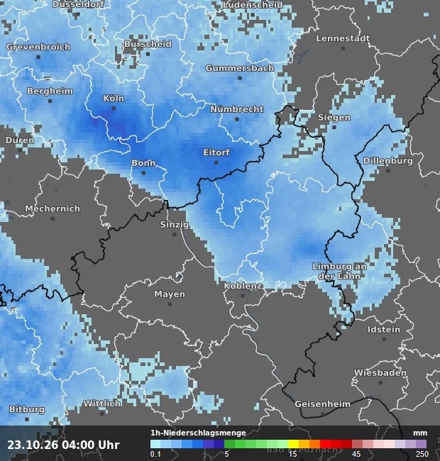 1h-Niederschlagsmenge Neuwied