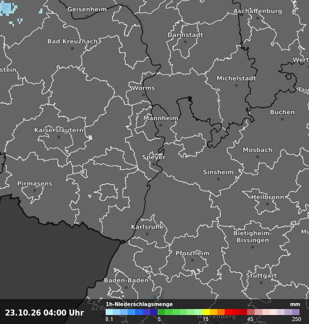 1h-Niederschlagsmenge Speyer