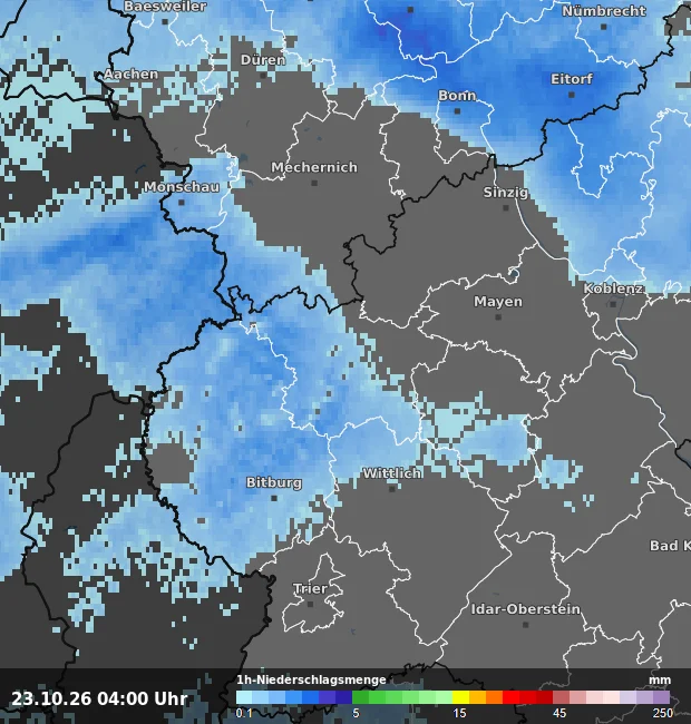 1h-Niederschlagsmenge Vulkaneifel
