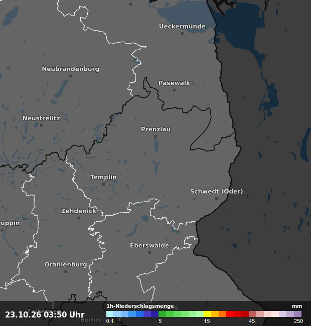 1h-Niederschlagsmenge Uckermark