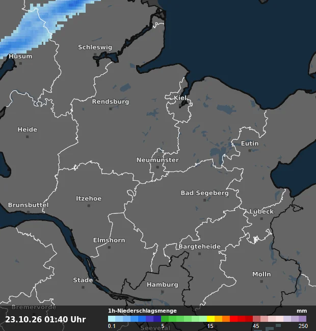 1h-Niederschlagsmenge Neumünster