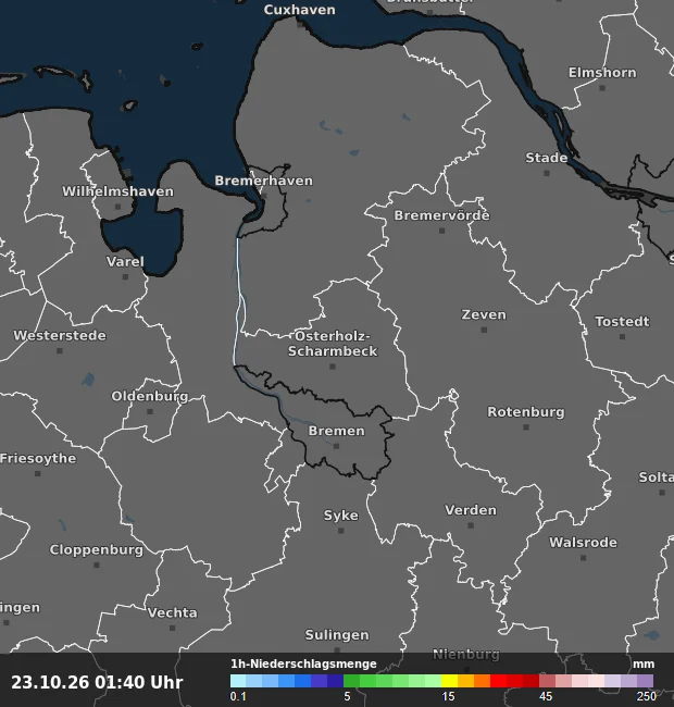 1h-Niederschlagsmenge Osterholz