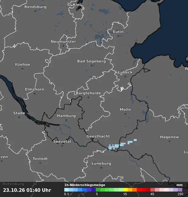 1h-Niederschlagsmenge Stormarn