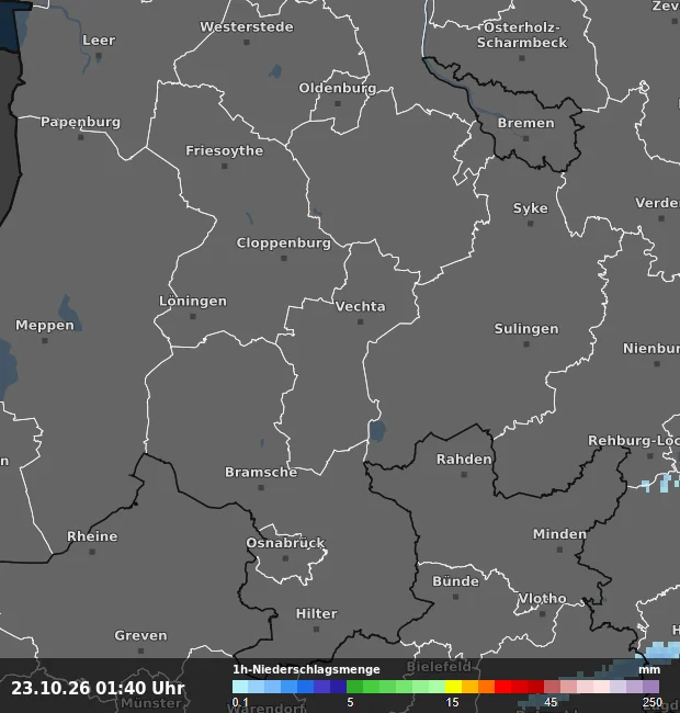 1h-Niederschlagsmenge Vechta