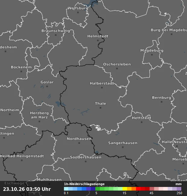 1h-Niederschlagsmenge Harz