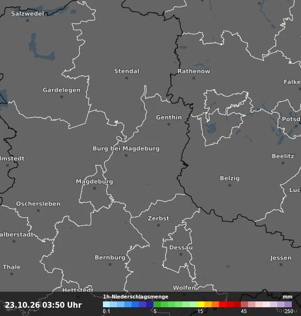 1h-Niederschlagsmenge Jerichower Land