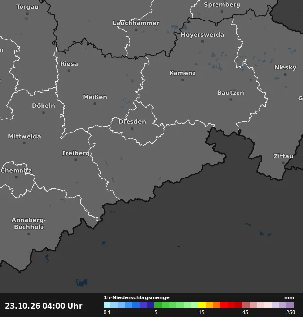 1h-Niederschlagsmenge Sächsische Schweiz-Osterzgebirge