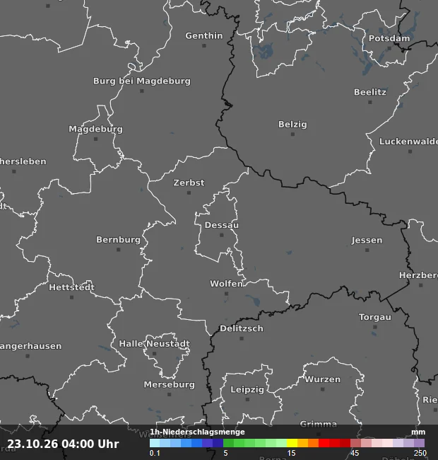 1h-Niederschlagsmenge Dessau-Roßlau