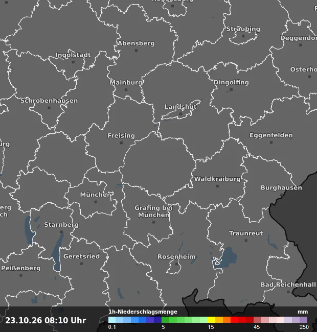 1h-Niederschlagsmenge Erding