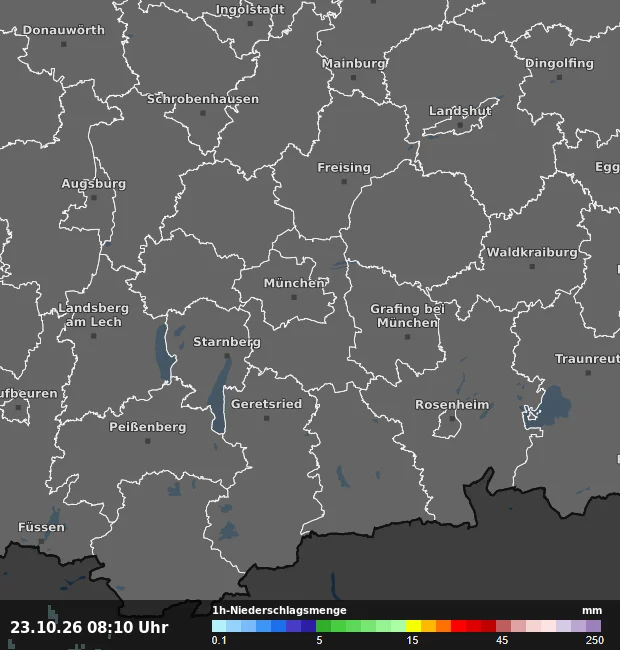 1h-Niederschlagsmenge München