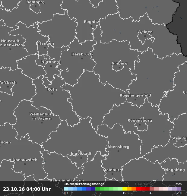 1h-Niederschlagsmenge Neumarkt in der Oberpfalz