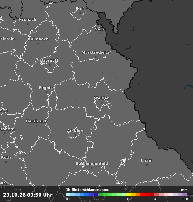 1h-Niederschlagsmenge Neustadt an der Waldnaab