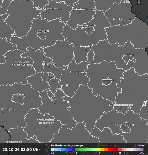 1h-Niederschlagsmenge Nürnberger Land