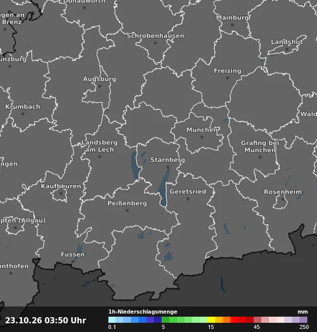 1h-Niederschlagsmenge Starnberg