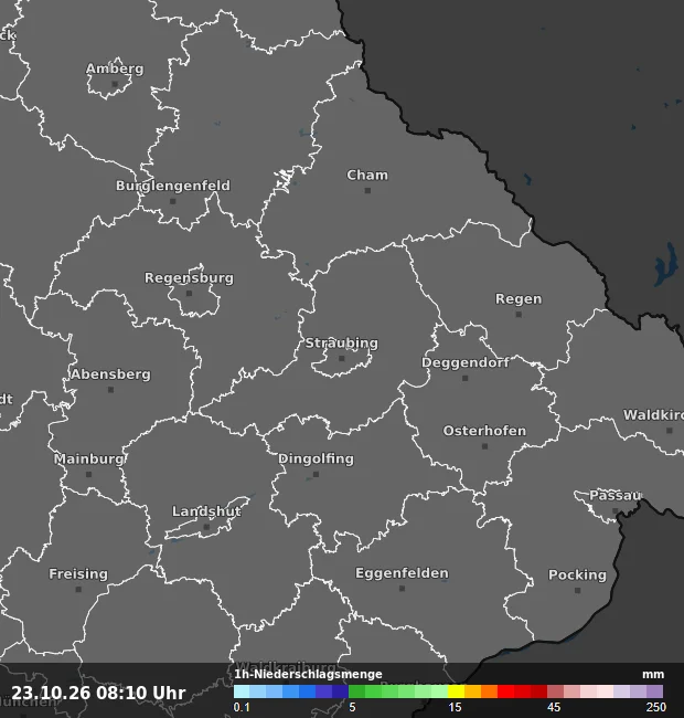 1h-Niederschlagsmenge Straubing