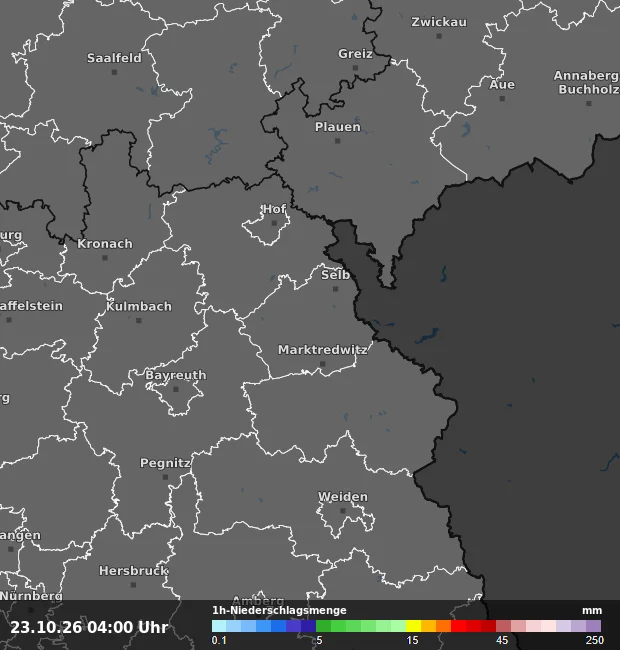 1h-Niederschlagsmenge Wunsiedel im Fichtelgebirge