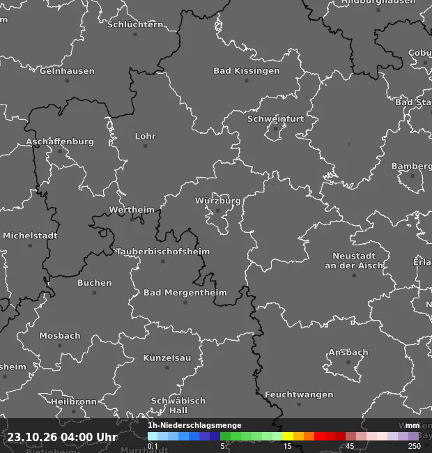 1h-Niederschlagsmenge Würzburg