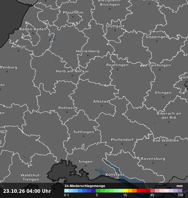 1h-Niederschlagsmenge Zollernalbkreis