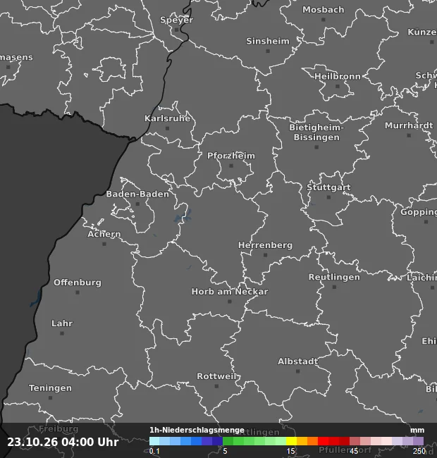 1h-Niederschlagsmenge Calw