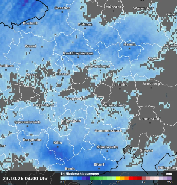 1h-Niederschlagsmenge Ennepe-Ruhr-Kreis
