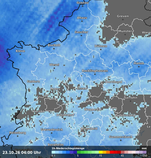 1h-Niederschlagsmenge Bottrop