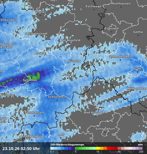 24h-Niederschlagsmenge Fulda