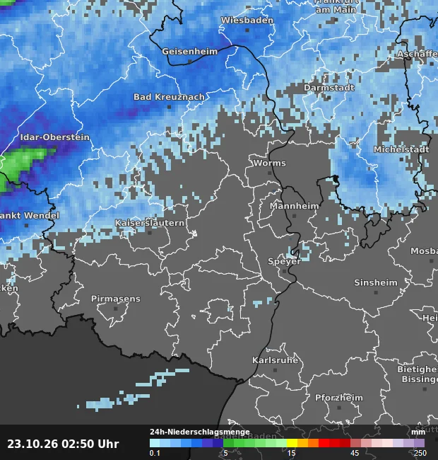 24h-Niederschlagsmenge Bad Dürkheim