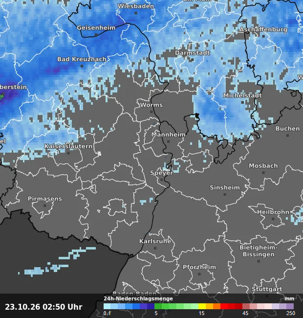 24h-Niederschlagsmenge Rhein-Pfalz-Kreis