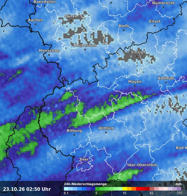 24h-Niederschlagsmenge Vulkaneifel