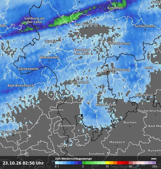 24h-Niederschlagsmenge Darmstadt