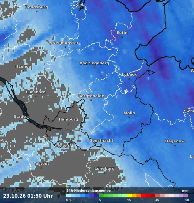 24h-Niederschlagsmenge Stormarn