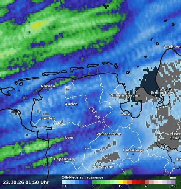 24h-Niederschlagsmenge Wittmund