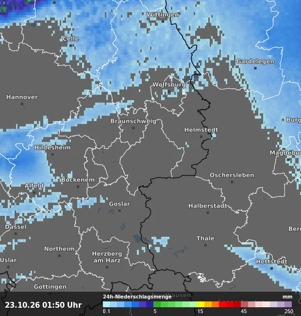 24h-Niederschlagsmenge Wolfenbüttel