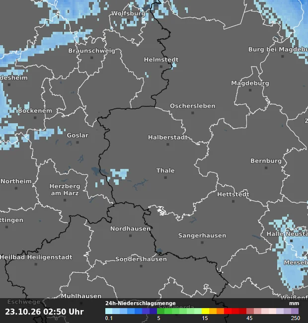 24h-Niederschlagsmenge Harz
