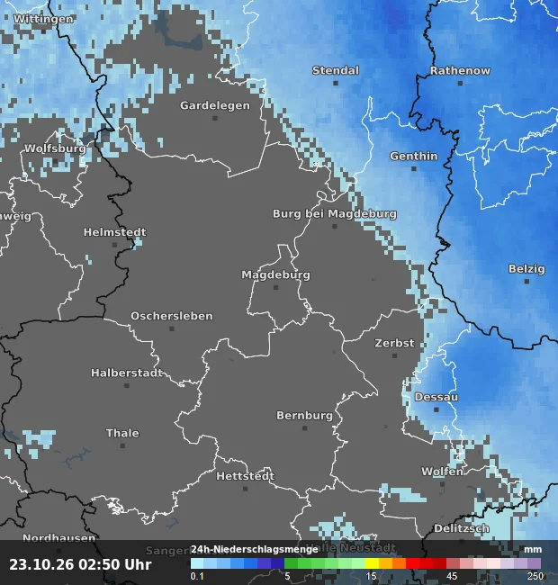 24h-Niederschlagsmenge Magdeburg