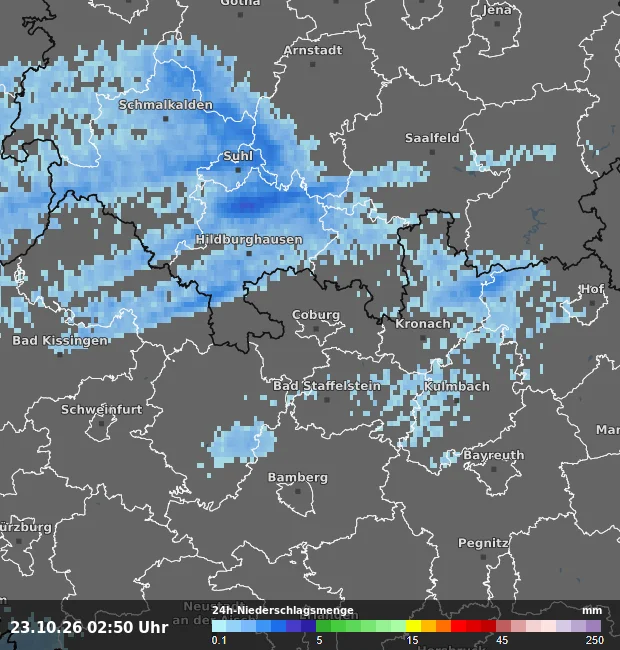 24h-Niederschlagsmenge Coburg