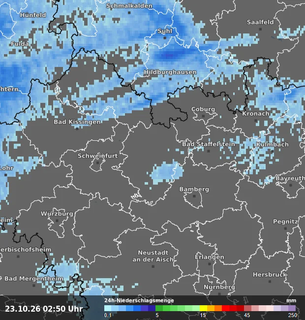 24h-Niederschlagsmenge Haßberge